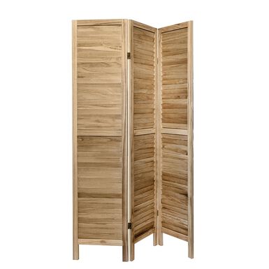Biombo madera natural 40x170cm