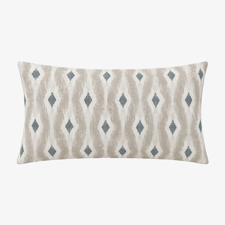 Funda de coj&iacute;n reversible beige de algod&oacute;n y poli&eacute;ster Sira 30x45cm