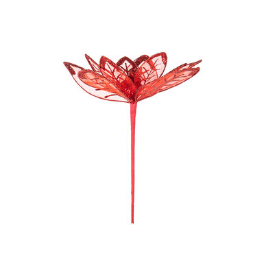 Flor decorativa roja 30cm