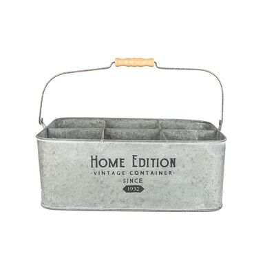 Portamacetas de metal vintage 6 compartimentos