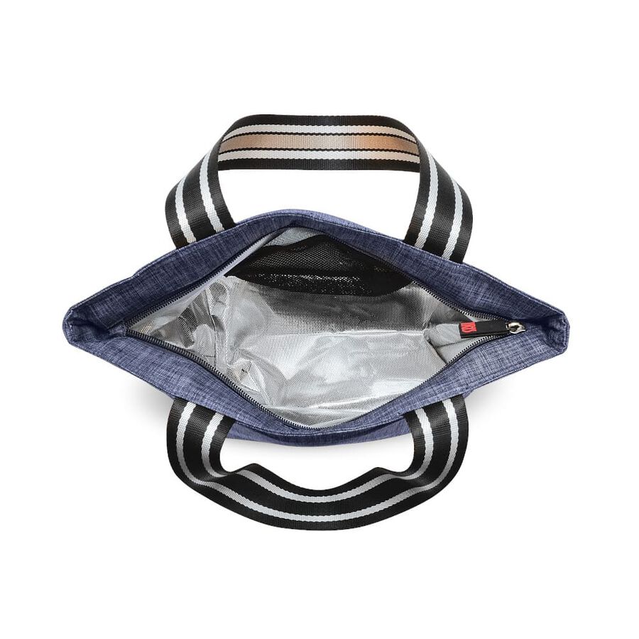 Bolsa lunch bag azul jaspeado