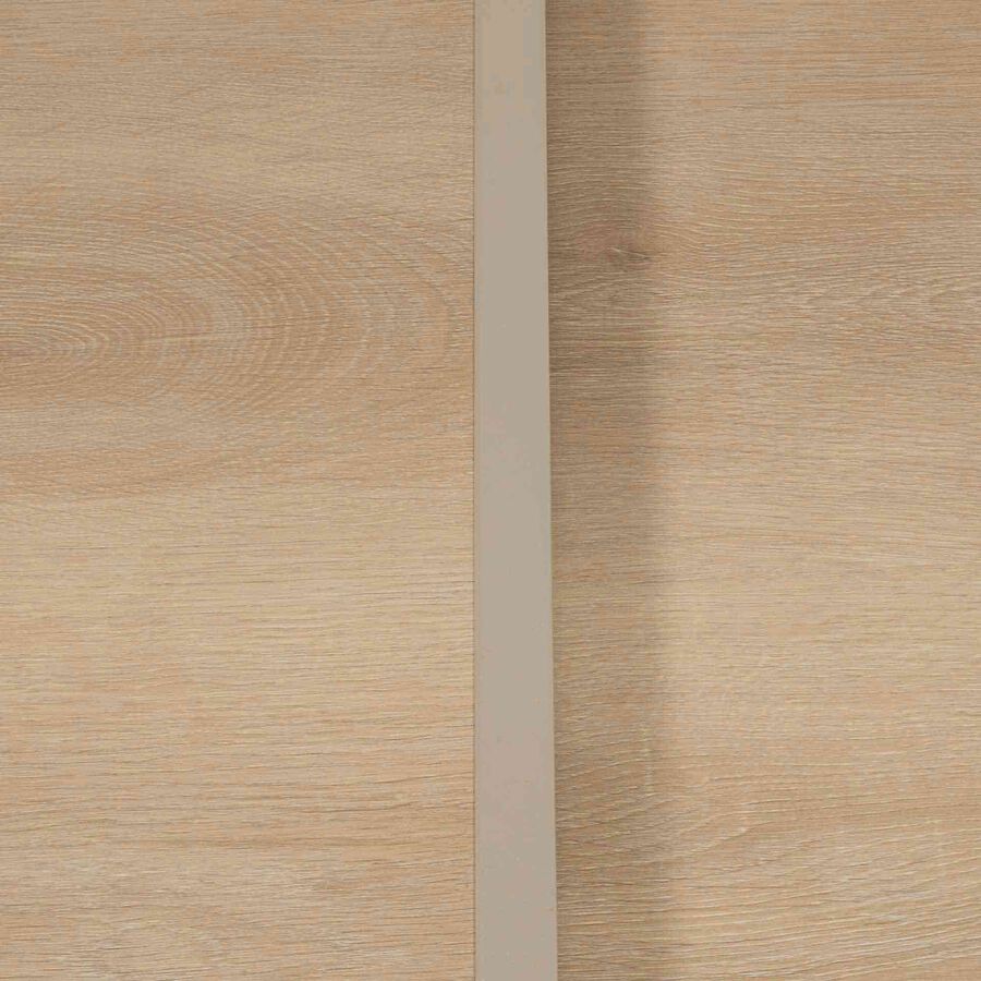 Mesa de comedor de jard&iacute;n extensible de aluminio crema y cristal impreso Piazor 135x90x76cm