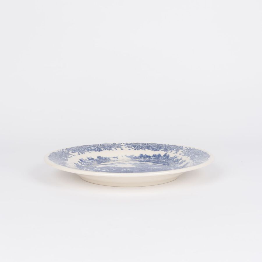 Vajilla de porcelana 18 piezas de gres azul England