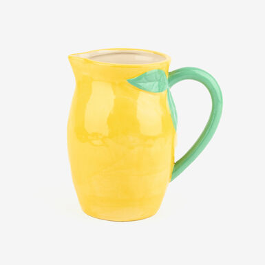 Jarra de cer&aacute;mica amarilla Lim&oacute;n 1,2L