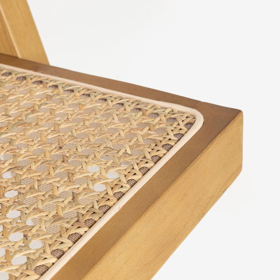 Banco de rat&aacute;n marr&oacute;n claro Elodye Clau&Chloe