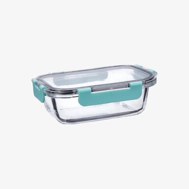 Táper de vidrio rectangular hermético Purity 17x13x6cm - 63cl 