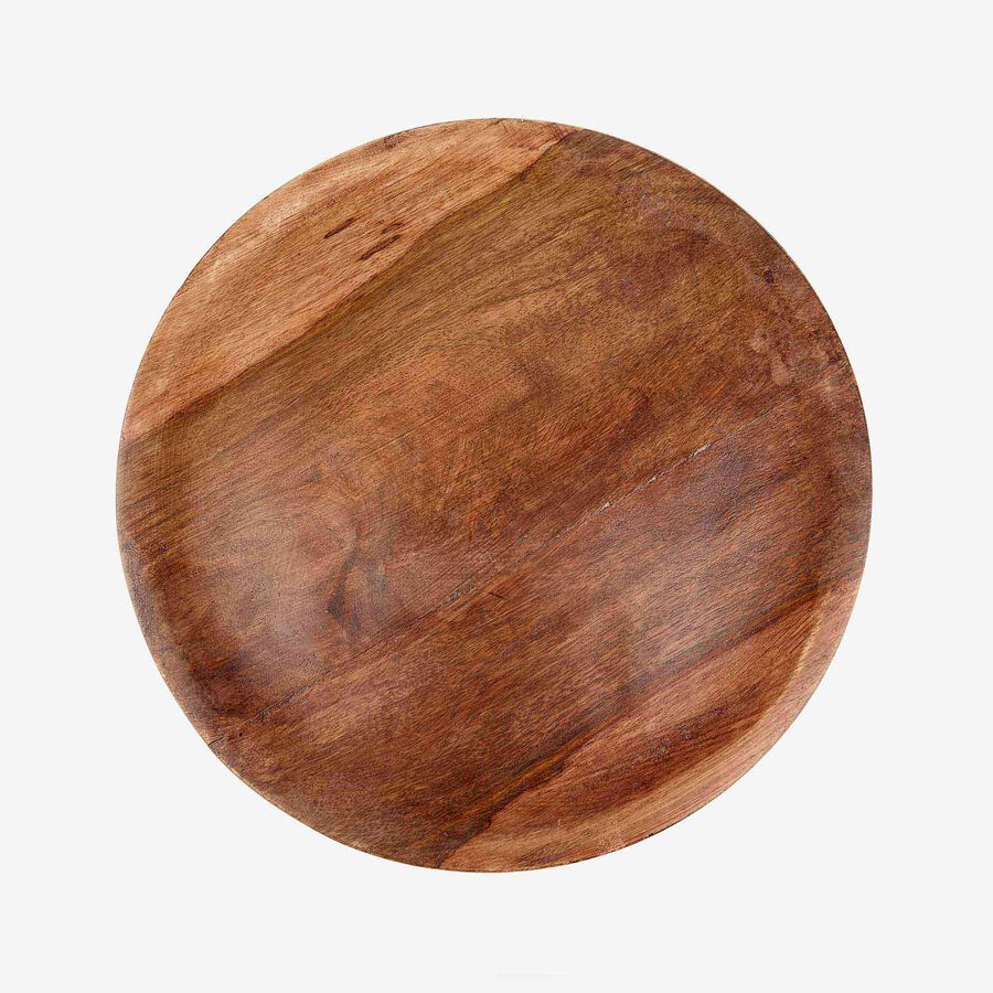 Plato de madera nogal de 28cm