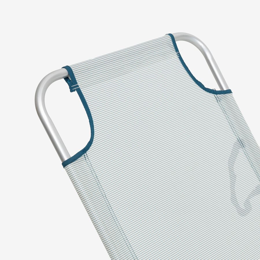 Tumbona multiposici&oacute;n azul de aluminio Medano 187 cm