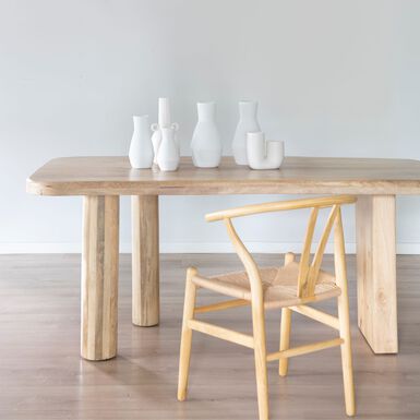 Mesa de comedor de madera de mango Barlet 180x90x76cm Clau&Chloe