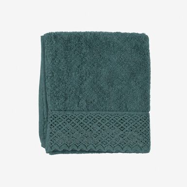 Toalla de ducha de algod&oacute;n 100% verde Nido 70x140cm - 500 g/m&sup2;