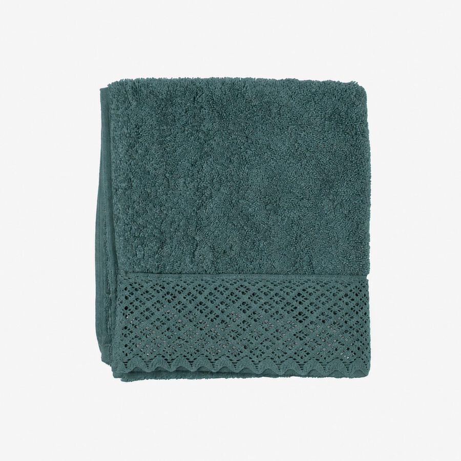 Toalla de ducha de algod&oacute;n 100% verde Nido 70x140cm - 500 g/m&sup2;