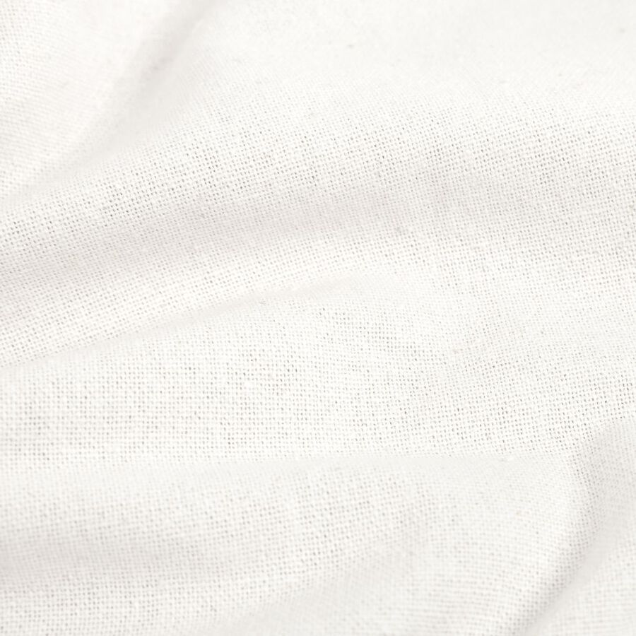 Mantel de algodón blanco Vainica 140x140cm