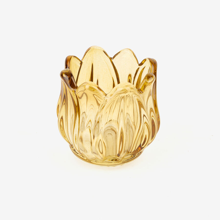 Portavelas de cristal Danae Ø7x7cm