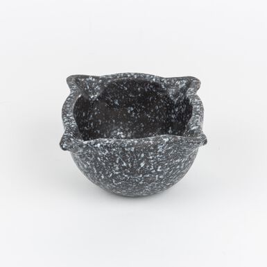 Mortero gres negro Preto 13x8cm