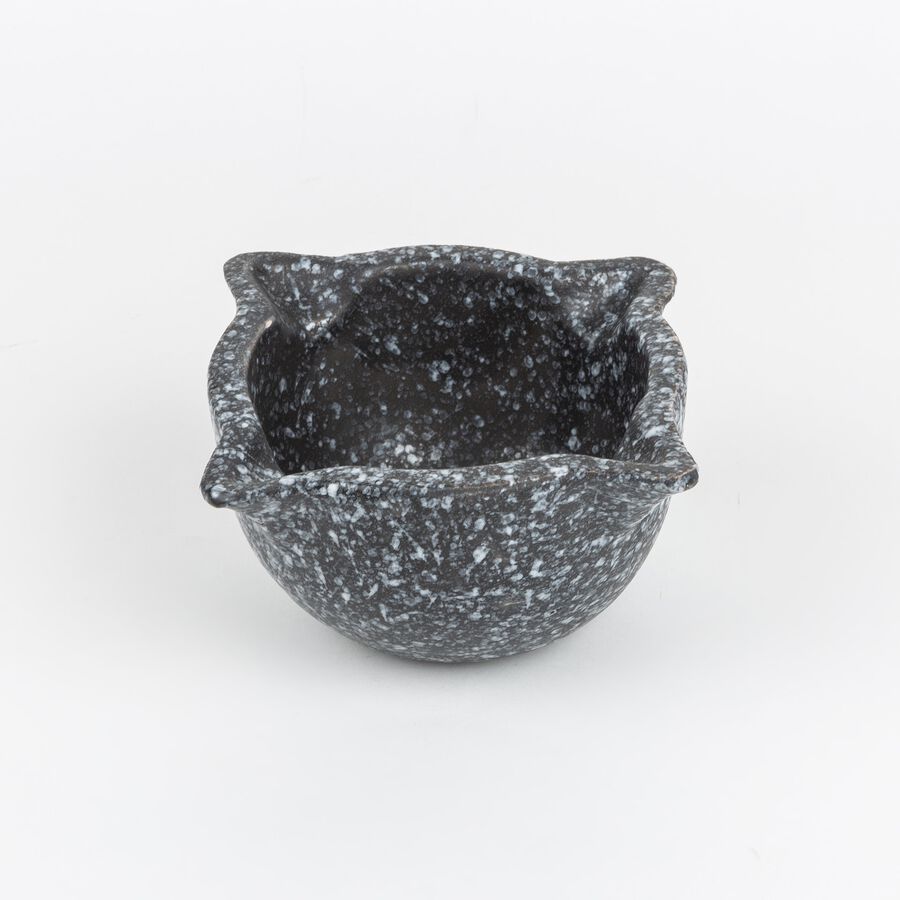 Mortero gres negro Preto 13x8cm