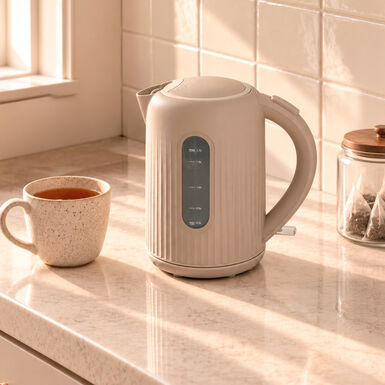 Hervidor inal&aacute;mbrico beige Bruma 1,7L