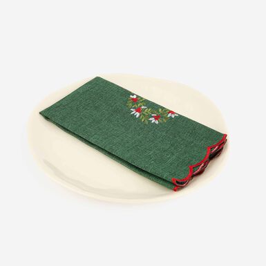 Servilleta verde Corona Acebo 45x45 Clau&Chloe