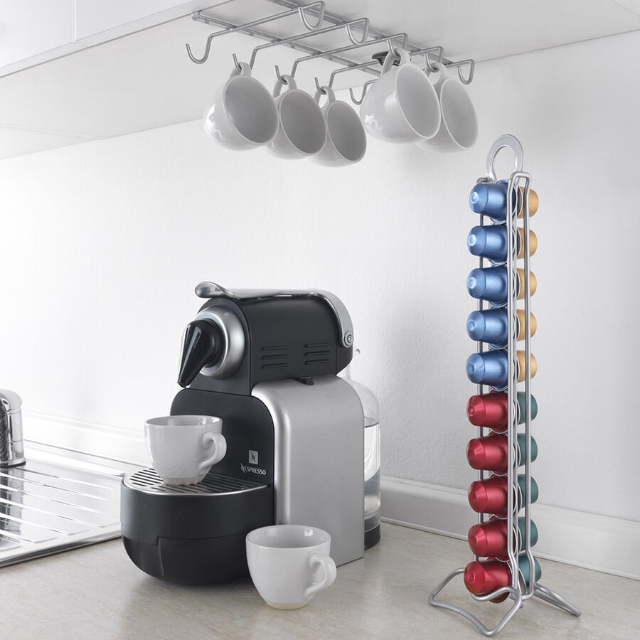 Colgador para 10 tazas acero inoxidable 14x28cm