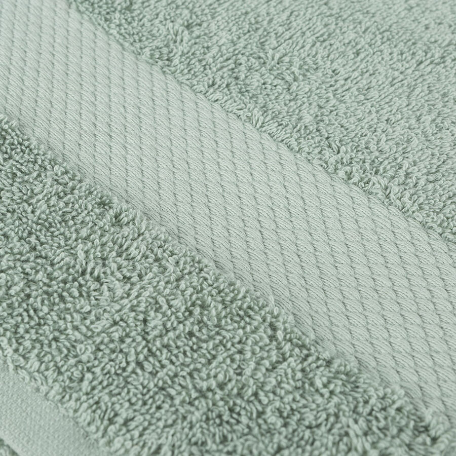 Toalla de lavabo de algodón verde agua Vic 50x100cm - 500 gr/m²