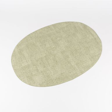 Mantel individual oval reversible verde Tiffany 48x33cm - Guzzini