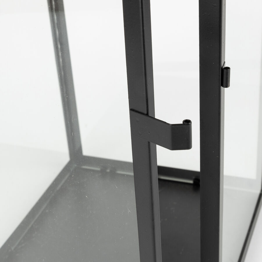 Farol de metal negro Fenjer &Oslash;18x50cm