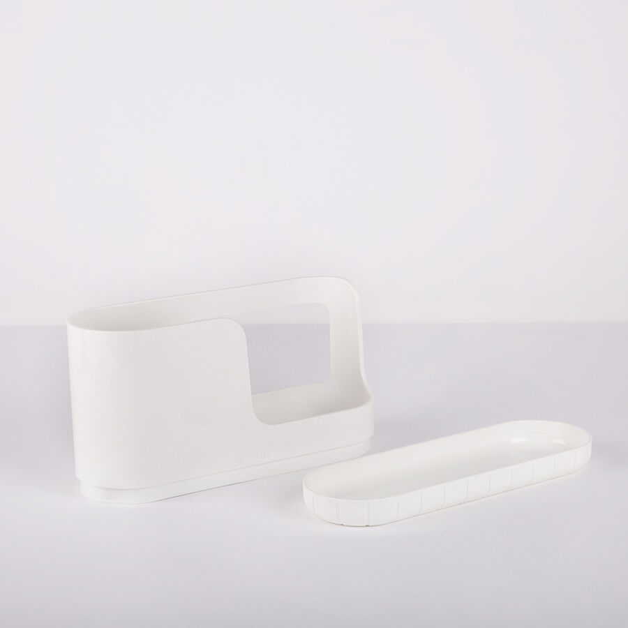 Organizador de fregadero de pl&aacute;stico blanco Nara - Guzzini