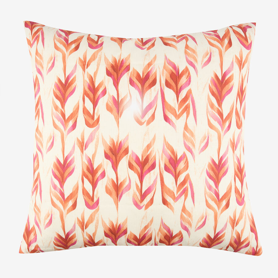 Funda de cojín de algodón cuadrada rosa Arce 45x45cm