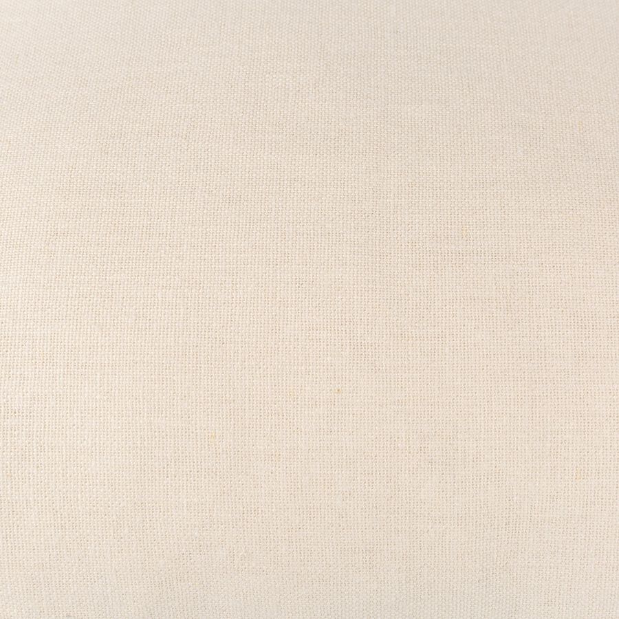 Funda de coj&iacute;n de lino 100% blanco 45x45cm