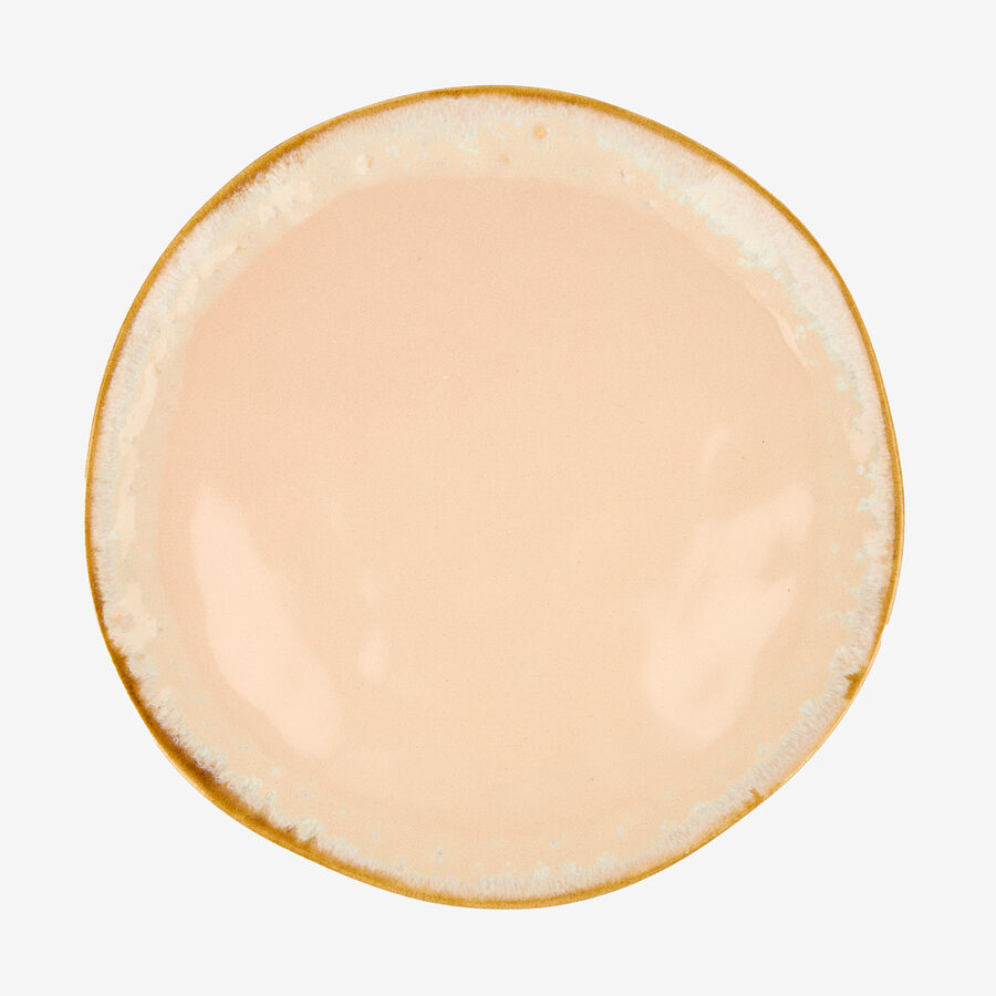 Plato llano de gres beige Amelie Ø26cm