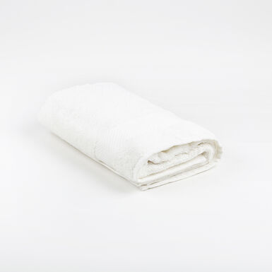 Toalla de lavabo de algodón blanco cálido Vic 50x100cm - 500 gr/m²