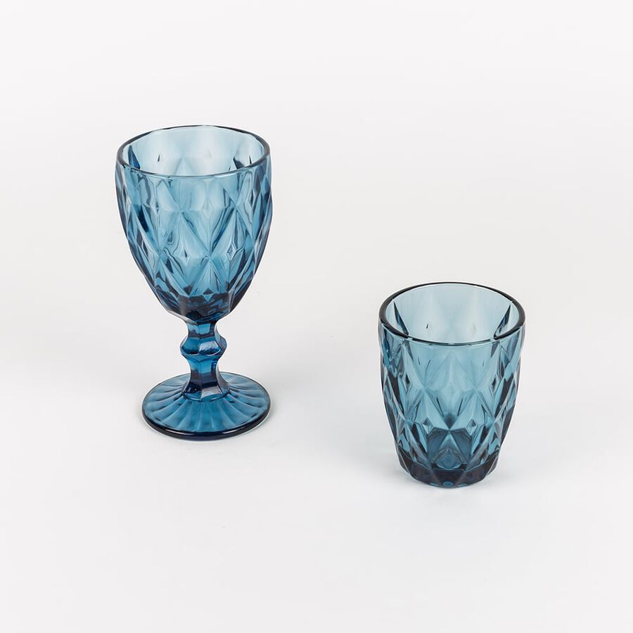 Copa de cristal azul zafiro 24cl
