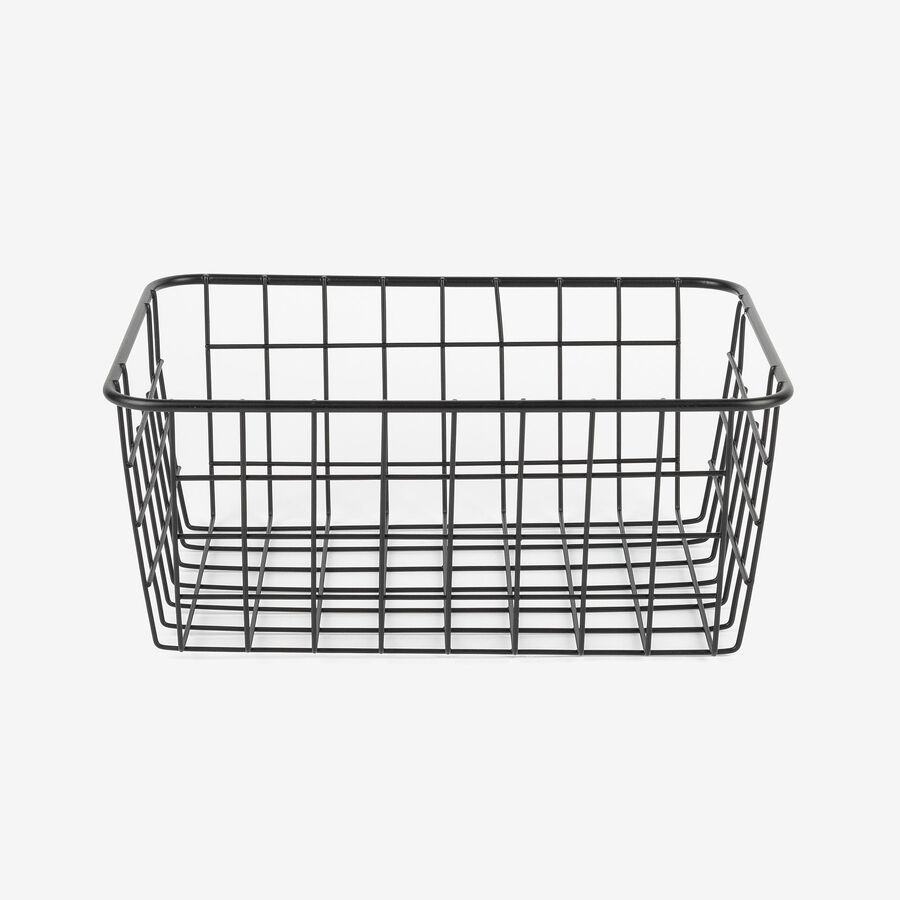 Cesta rectangular de metal 28x22x12,5cm