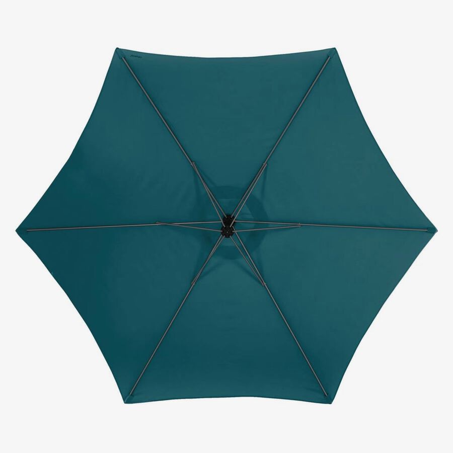 Parasol basculante de acero inoxidable azul Maui 300cm