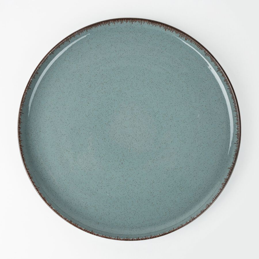 Vajilla de 12 piezas de porcelana azul Olite