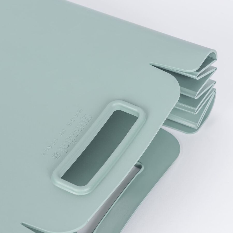 Cubo plegable de pl&aacute;stico para reciclaje verde - Guzzini