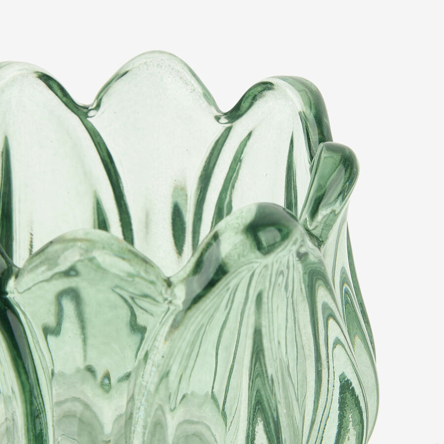 Portavelas de cristal Danae Ø7x7cm