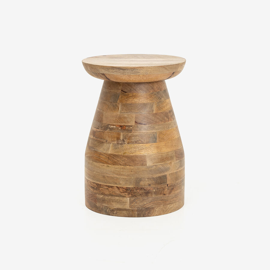 Mesa auxiliar de madera de mango Tacma Ø27x40cm