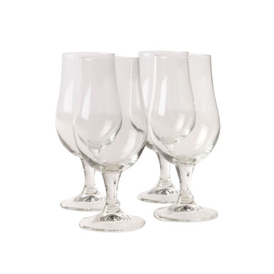 Conjunto de 4 copas de cerveza de cristal 37cl