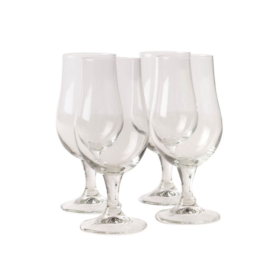 Conjunto de 4 copas de cerveza de cristal 37cl