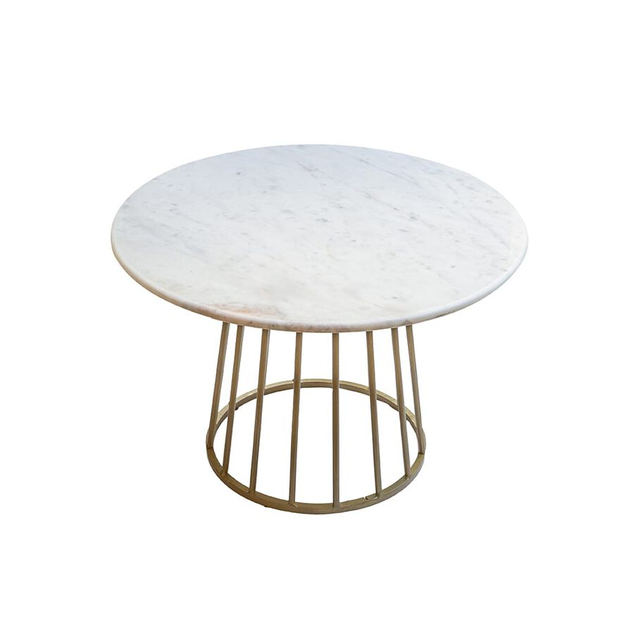 Mesa de centro redonda de m&aacute;rmol &Oslash;60x40cm Clau&Chloe