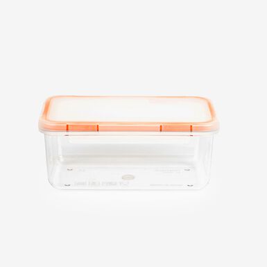 T&aacute;per de pl&aacute;stico rectangular herm&eacute;tico Tritan 19x11x8cm - 1L