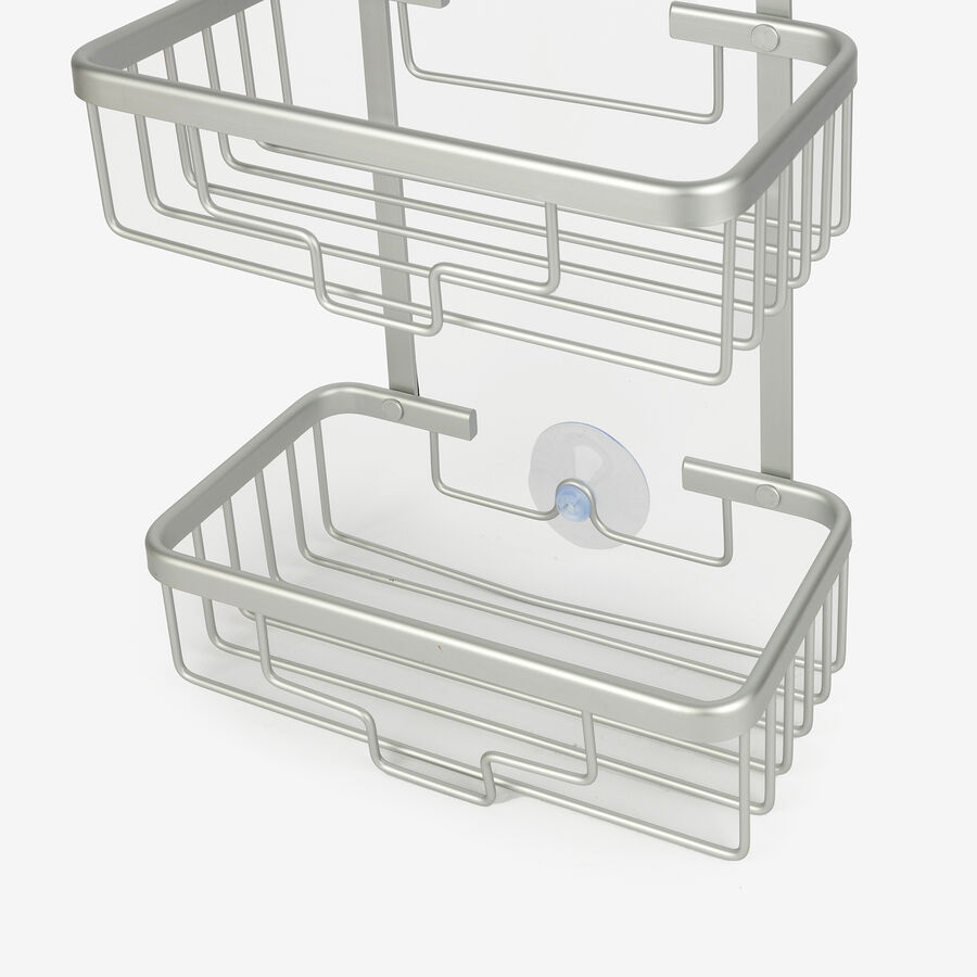 Estante de baño de aluminio Loa 23x13x61cm