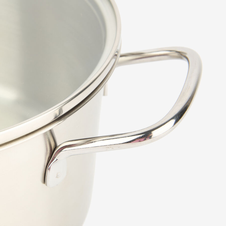 Cacerola de acero inoxidable con tapa Birta Ø20cm - 2,75L