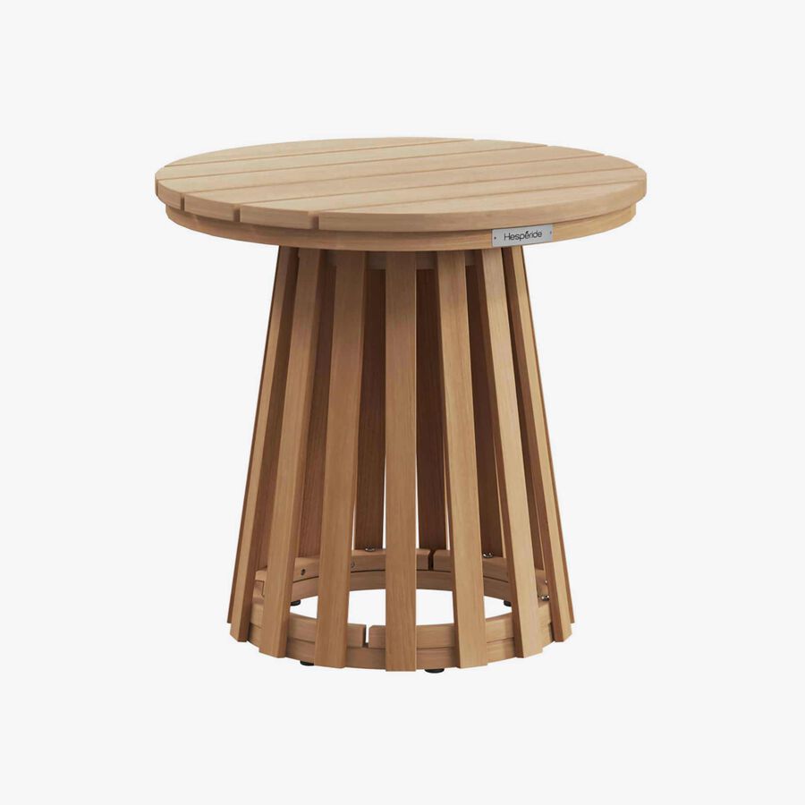 Mesa auxiliar de jard&iacute;n de madera de acacia Osnik &Oslash;50x47cm