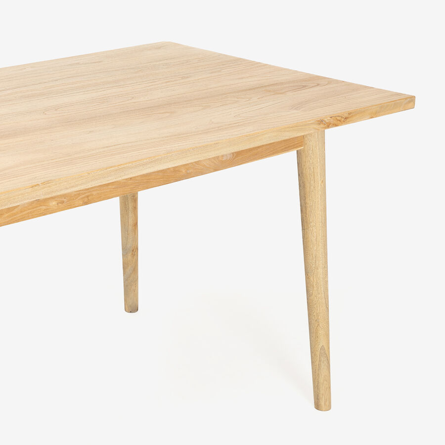 Mesa de comedor de madera de olmo reciclada Mop 180x90x76cm