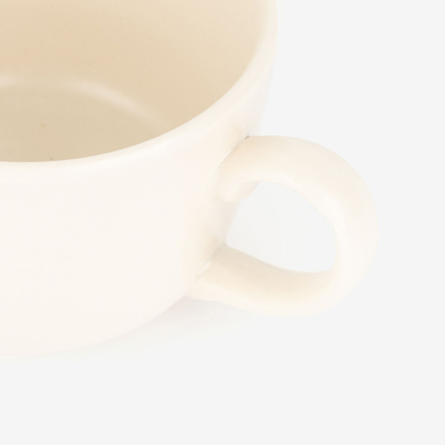 Mug de cer&aacute;mica crema Tatami 45cl