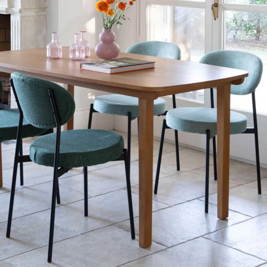 Silla de comedor verde agua Candela 49x53 Clau&Chloe