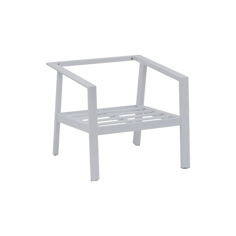 Set de jard&iacute;n de 4 piezas de aluminio blanco Eubea