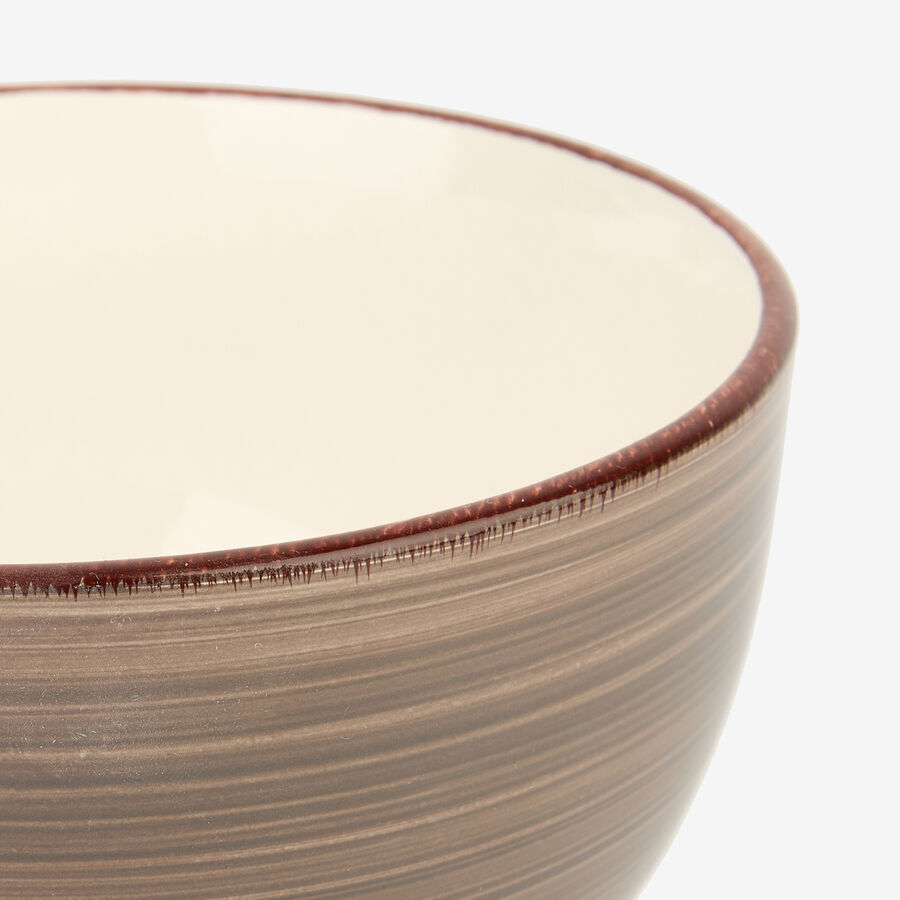 Bol de gres gris Bernal Ø14x8cm 65cl