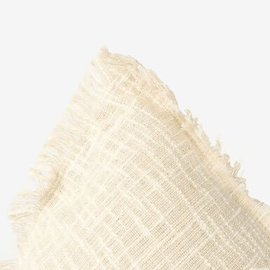 Funda de cojín de algodón con flecos Cuzco 60x60cm